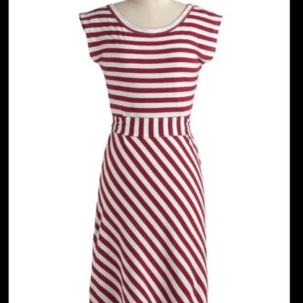 DONATING SOON Synergy Striped Nautical Dress